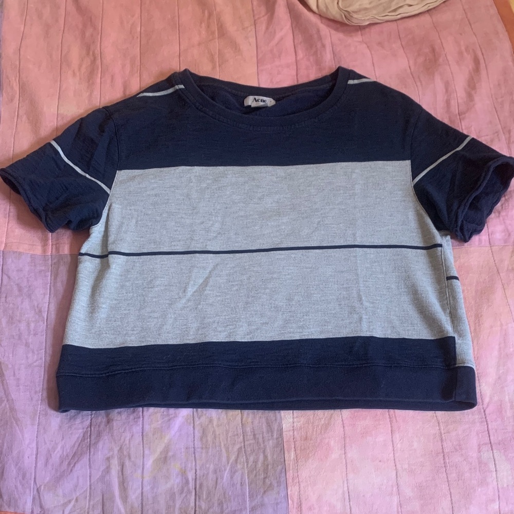 Acne Short Sleeve Sweatshirt, S